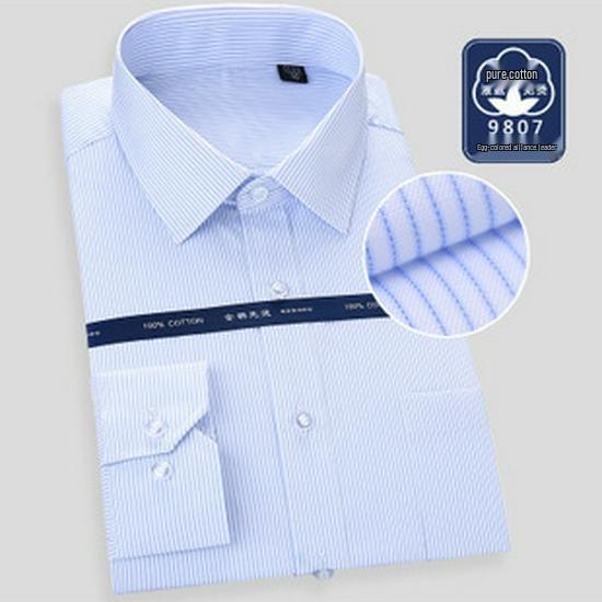 Pánská večerní košile s dlouhým rukávem, vlaštovkovým límcem a jednobarevným provedením pro svatby a fotoateliéry