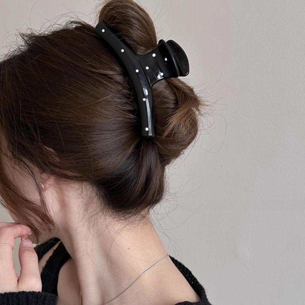 Bowknot Bow Hair Claw Cute Hairpin Big Hair Claw Personalized Polka Dot Hair Clip  Girl