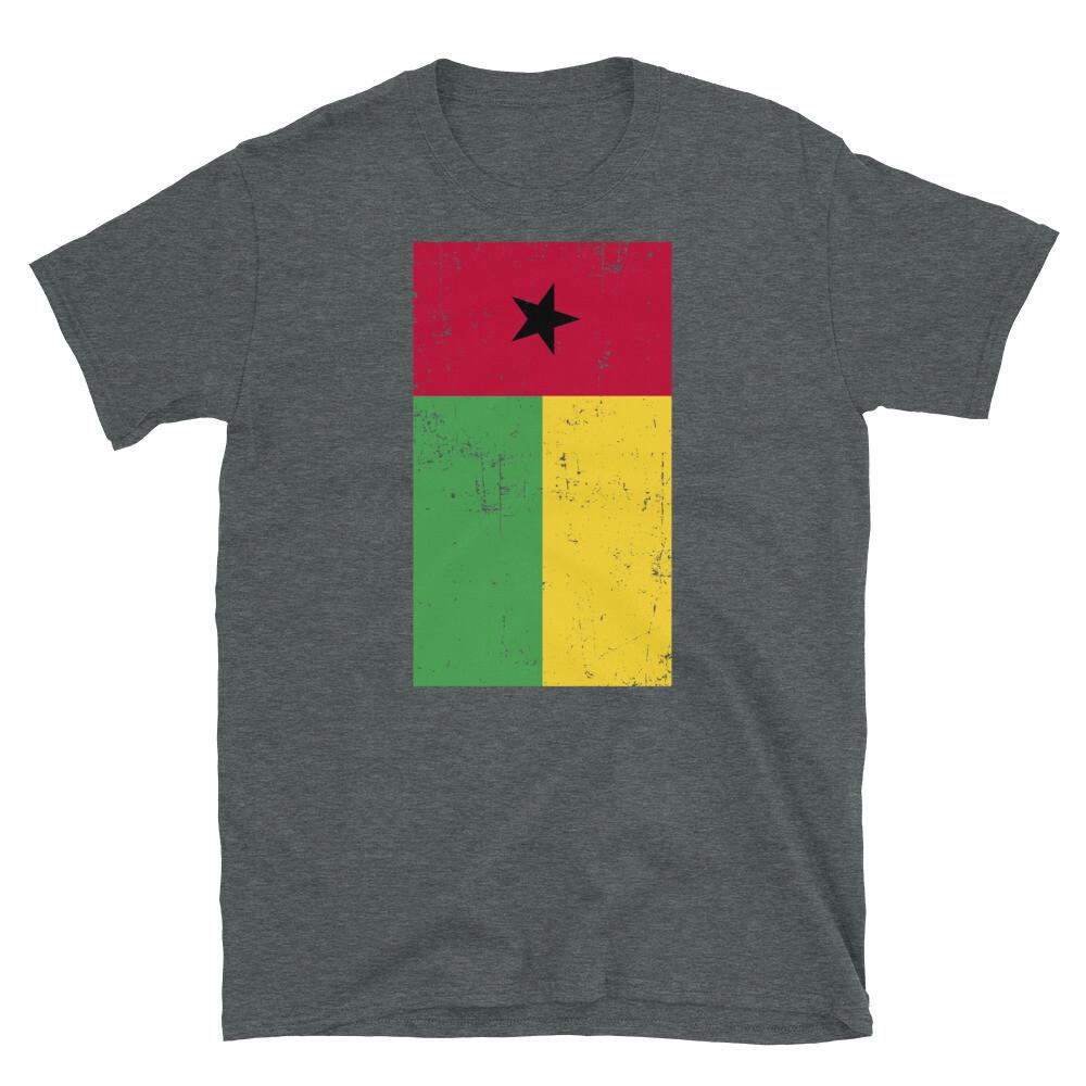 Guinea-Bissau West Africa Distressed Flag Short-Sleeve Unisex T-Shirt 4XL