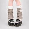 Slouchy Slouchy Leg Socks Gothic Fuzzy Cuff Leg Covers Stylish Pom Pom Leg Warmers  For Women Girls
