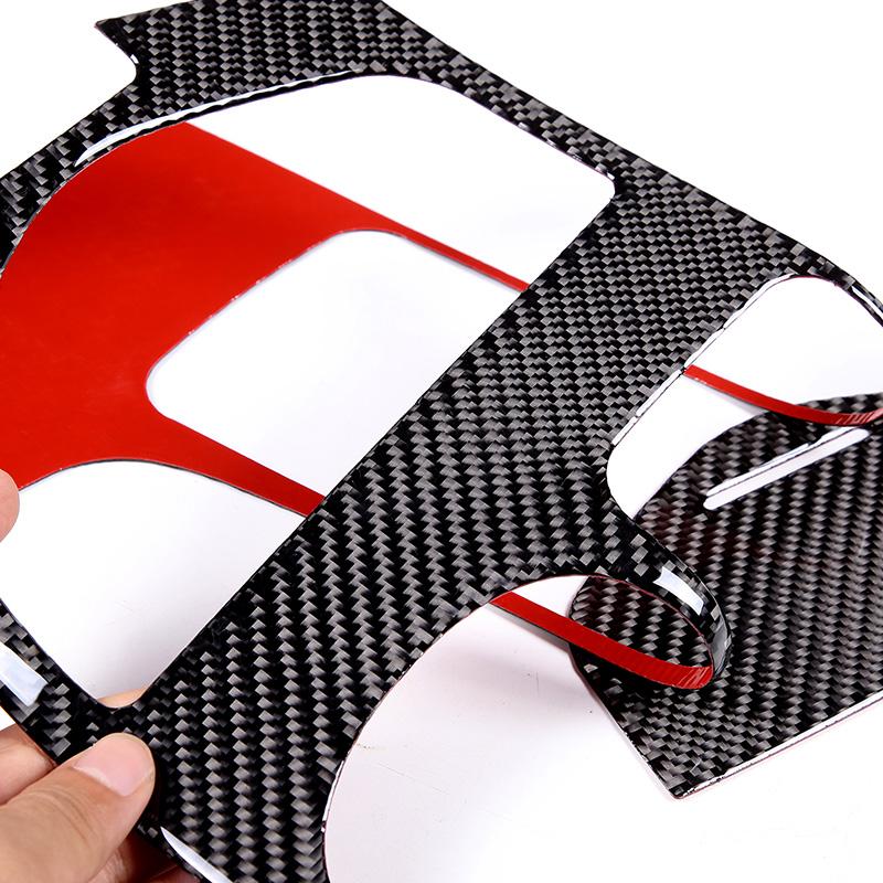 Soft Carbon Fiber For Maserati Ghibli 2014-2026 Car Center Control Gear Panel Cover Trim Sticker Car Accessories