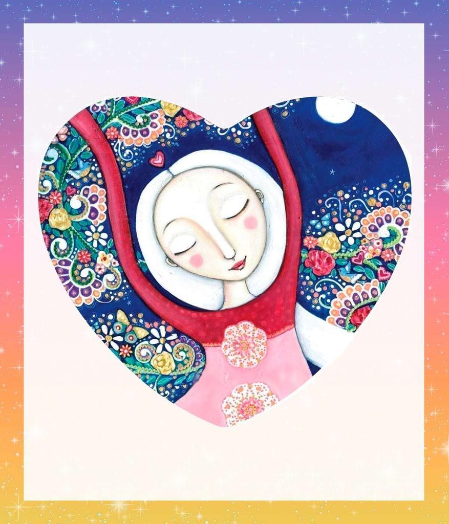 The Enchanted Heart Oracle Cards, Heart-Shaped Tarot Cards, Fortune Telling, with Japanese Instructions, by lulucouture [Authentic]