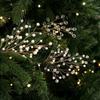 Transparent Bead Crystal Tree Branches Shape Glitter Finish Christmas Tree Ornament Sparkling Effect Lifelike Style