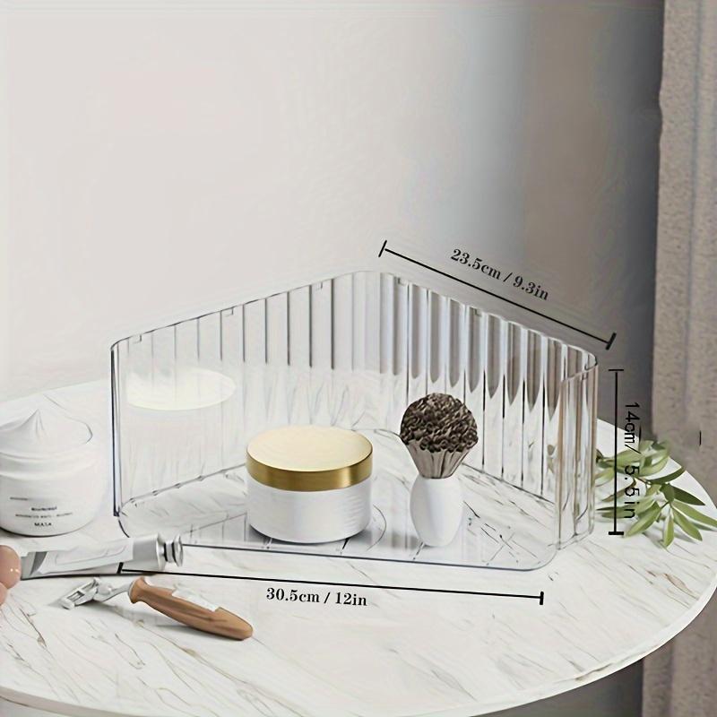 

Акриловый треугольный настольный книжный шкаф-органайзер, угловые прозрачные полки для косметики, штабелируемый студенческий стол, офис, угловое хранение