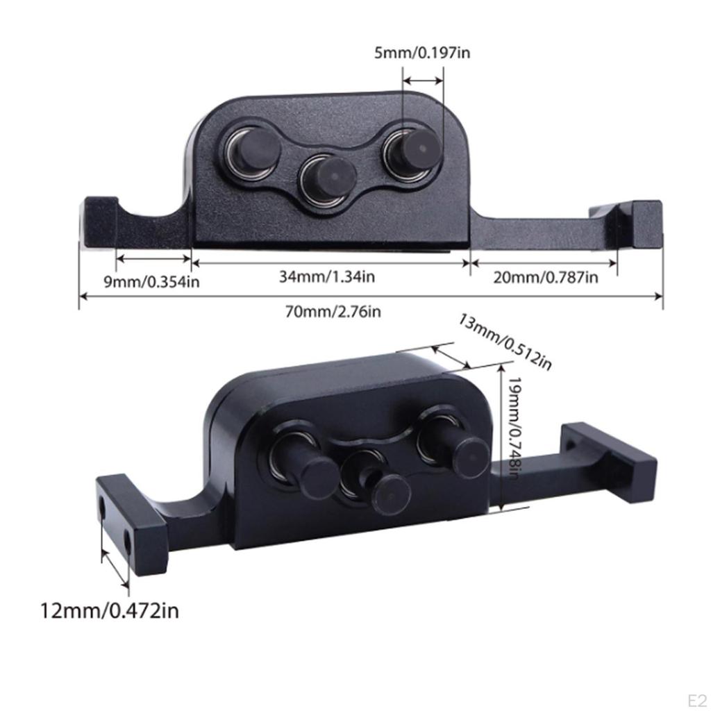 RC Car Transfer Case Crawler Replacement 1/10 Rock DIY Aluminium Easy Installation with