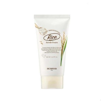 Skin Food Rice Daily Brightening Scrub Foam 5.07 Oz. (150ml)