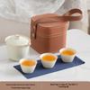 Xunyi Ru Kiln Portable Ceramic Tea Set
