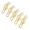 100 Pcs Anti Slip Fancy Paperclips Gold/ Green Small Paper Clips Cute Cool Paper Clips  Office
