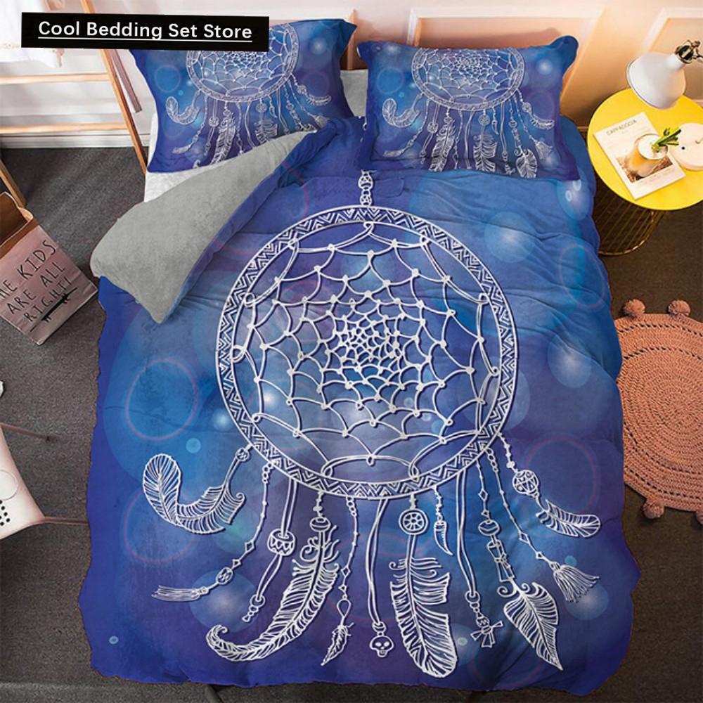 Comforter Bohemian Dream Bedding Set King Queen Size Colorful Catcher With Polyester For Teens Girls