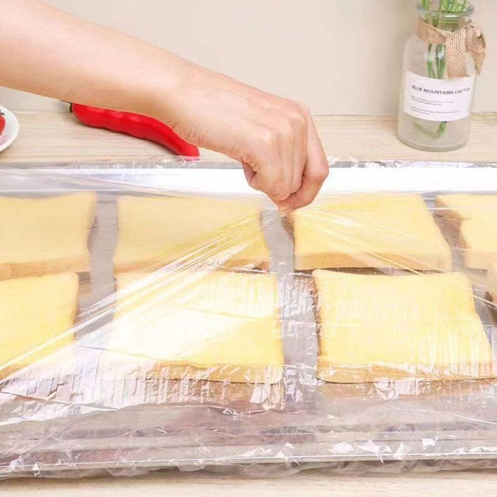 Transparent Plastic Wrap Bags Large Tray Cling Film New Food Cover