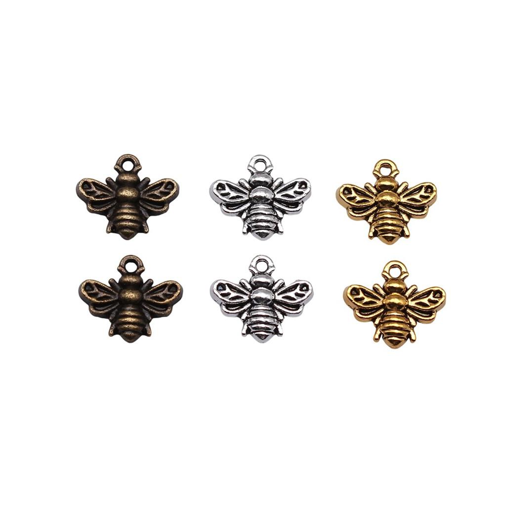 Large Pendants Bees Honeycomb Charms For Bee Themed DIY Jewelry Making