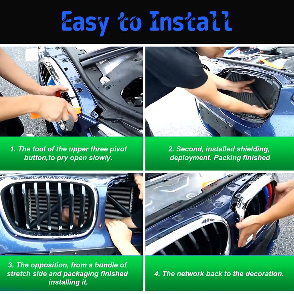2 ST Njurgrillar V-Stag M-Sport Grill Trim Kit - V Stag Stång För BMW F20 F21 F22 F23 F30 F31 F32 F33 F34 F35 F36 F40 F45 F46
