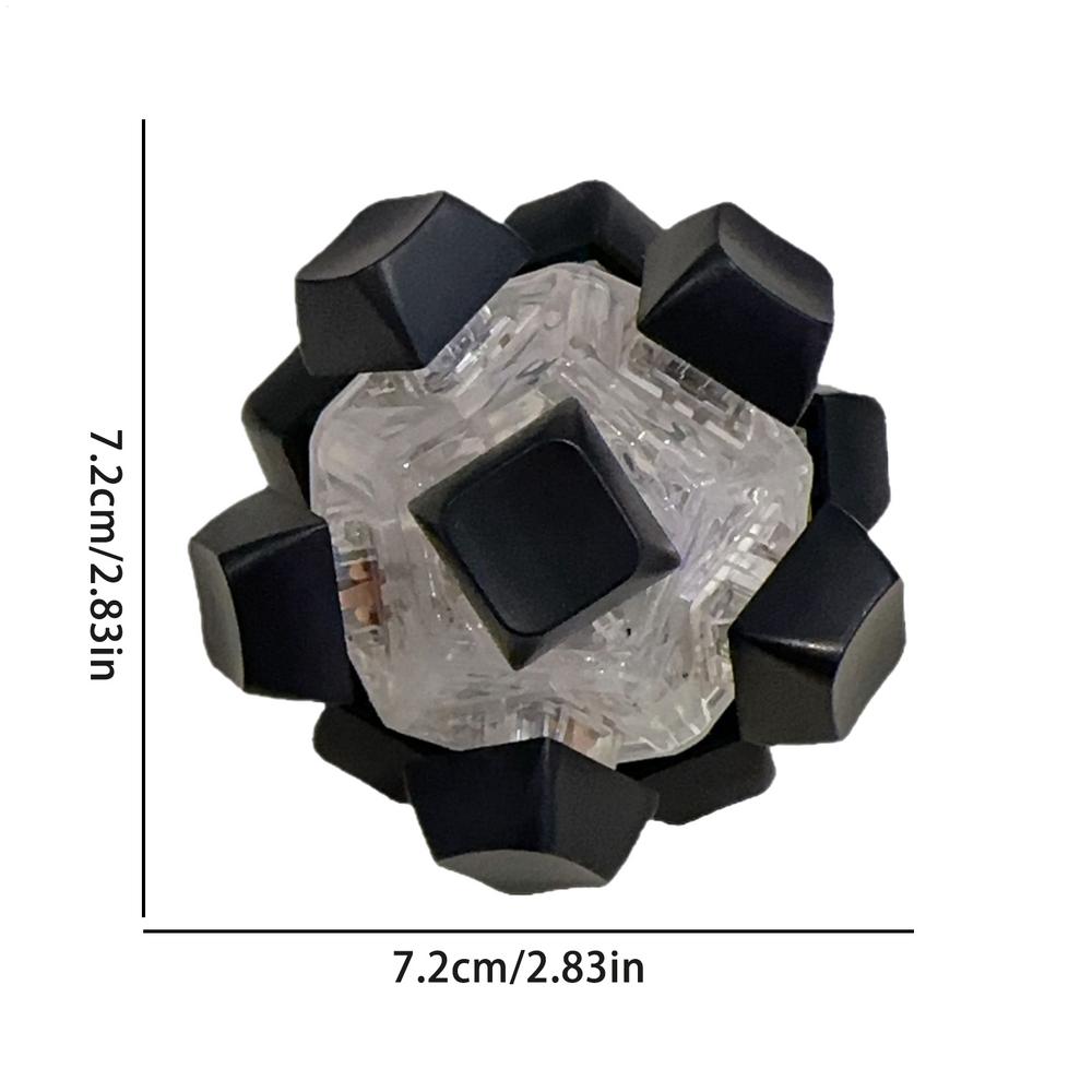 

Keyboard Fidget Toy Ball Shaped 12-Key Sensory Game with LED Lights Portable Press Button Keyboard Finger Clicker Sensory Toys чёрный