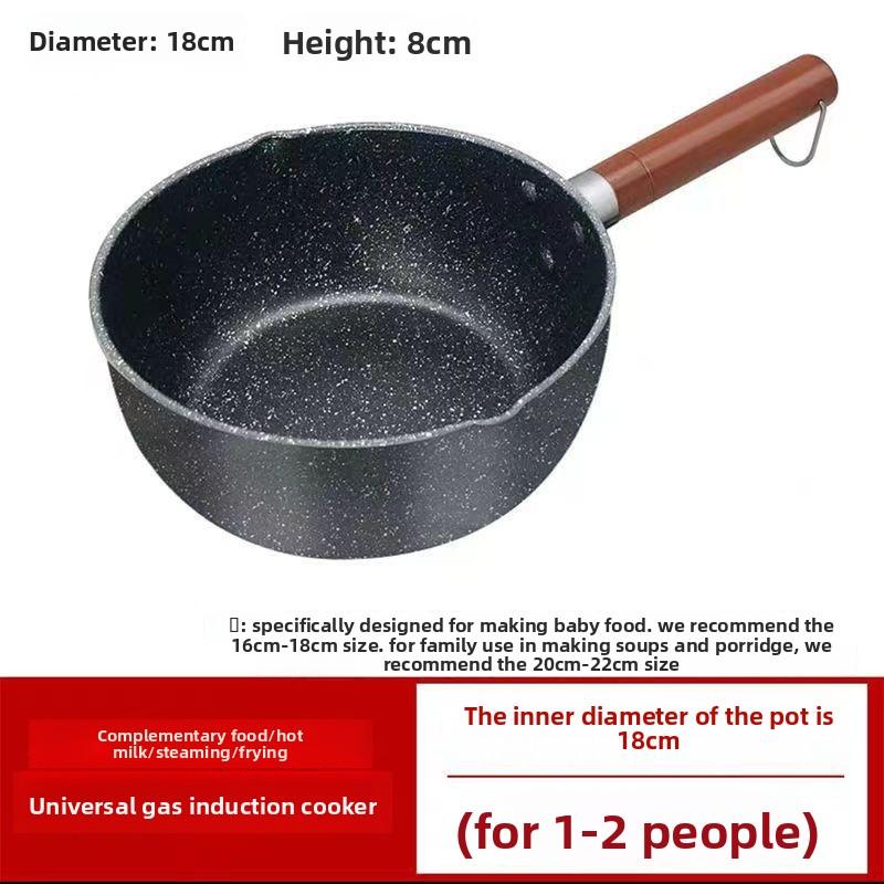 Snowpan Baby Feeding Pan Quartz Stone Rice Cooker Small Cookware for Home Use Non-stick Cooker for Electric Stove Gas Stove Universal
