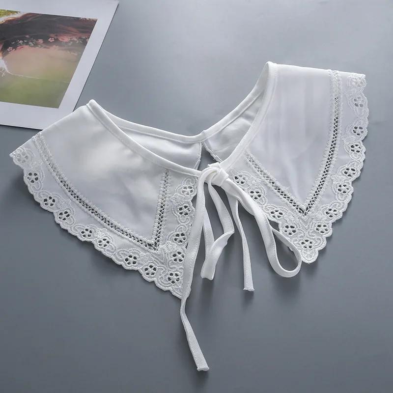 Women Formal Fake Collar Shawl Girls Shirt Removable Flase Collar Small Shawl Scarf Cape Summer Dress White Detachable Collars