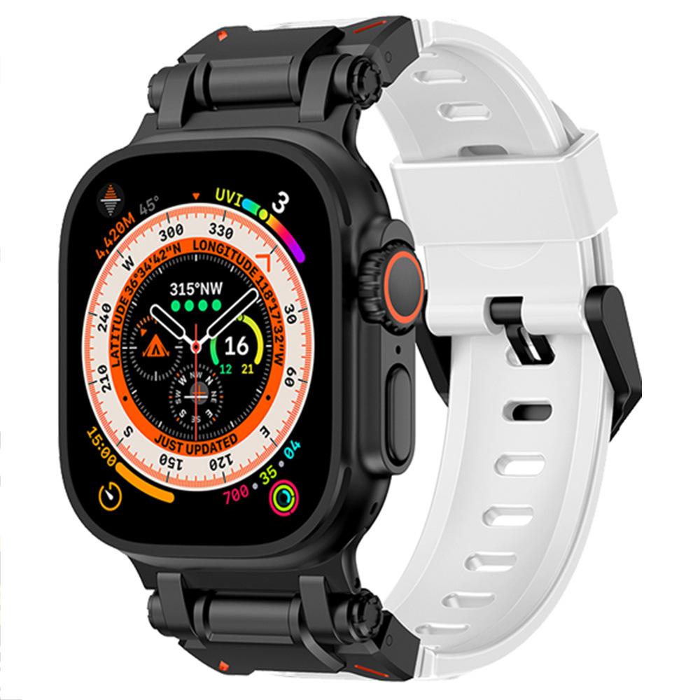 Compatible Silicone Explorer Band for Apple Watch Series 8, 9, and Ultra Models