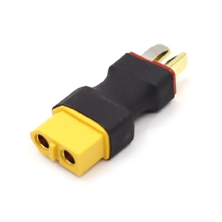 T Plug To XT60 Adapter For Remote Models Quick Connection High Current Durability Rubber Metal Construction