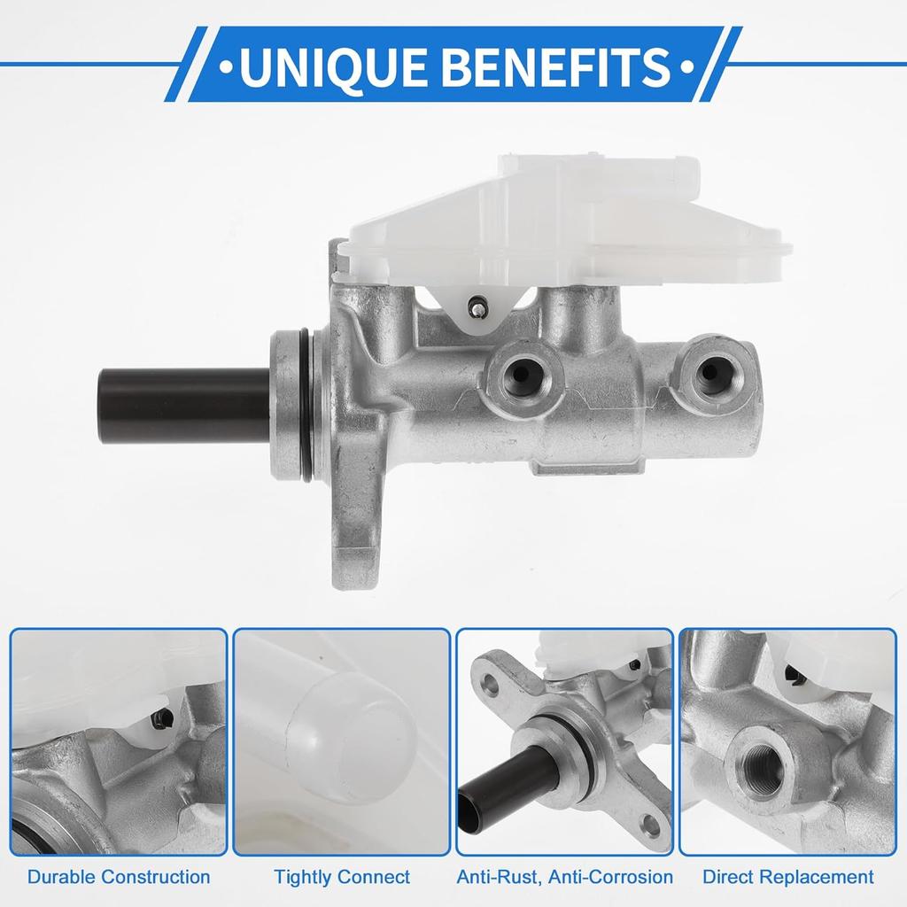 1 Pcs Brake Master Cylinder for Honda Civic 2012-2015 Durable Aluminum Alloy,Plastic Engine Compartment Hydraulic Master Cylinder with Reservoir