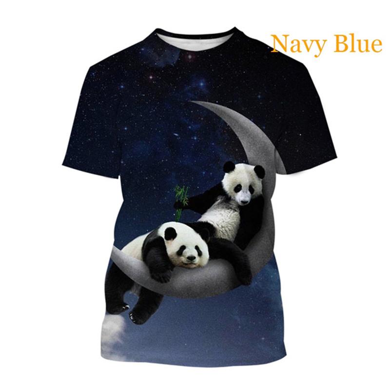 Summer Trend 3D Cute Animal Panda Printing T Shirt Chinese National Treasures Graphic T-shirts For Men Harajuku Funny Short Sleeve