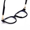 Alloaiweeo [Alo:Ctzen] Ci7602A C1 Broad Semi-Oversized Black Horn-Rimmed Glasses