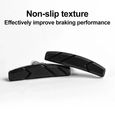 1 2 4 Pairs MTB Road Bike Silent Brake Pads Cycling V Brake Holder Shoes Rubber Blocks Durable Bicycle Brake Pads Accessories