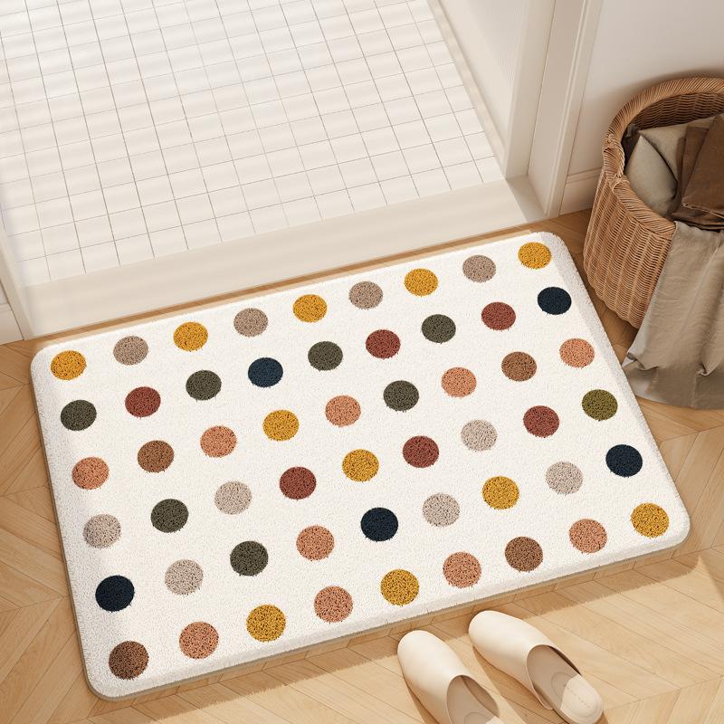 Bathroom Floor Mat Bathroom Anti Slip Quick Drying Foot Mat Entrance Carpet