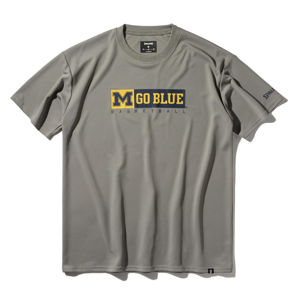 

Spalding Michigan Go Blue Basketball Stone T-Shirt, Size M, SMT25024M