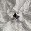 Серебряное кольцо с натуральным аметистом 3.125ct, вес изделия 4,09 гр (2179429)