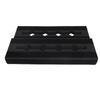 TOPINCN Effektpedalboard Leichtes EVA-Material Gitarrenpedalboard Rutschfeste Stützen für 6 bis 10 Effekte Schwarze Pedalbox