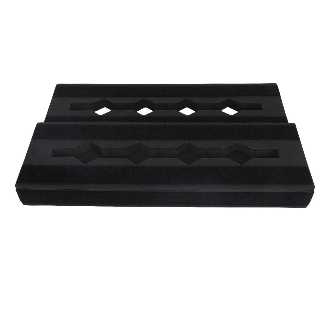 TOPINCN Lightweight EVA Effect Guitar Holds 6 to 10 Black Pedal Guitar Effect Pedal Storage Case Board, Pedalboard, Non-Slip, Pedals, Box, Accessory,