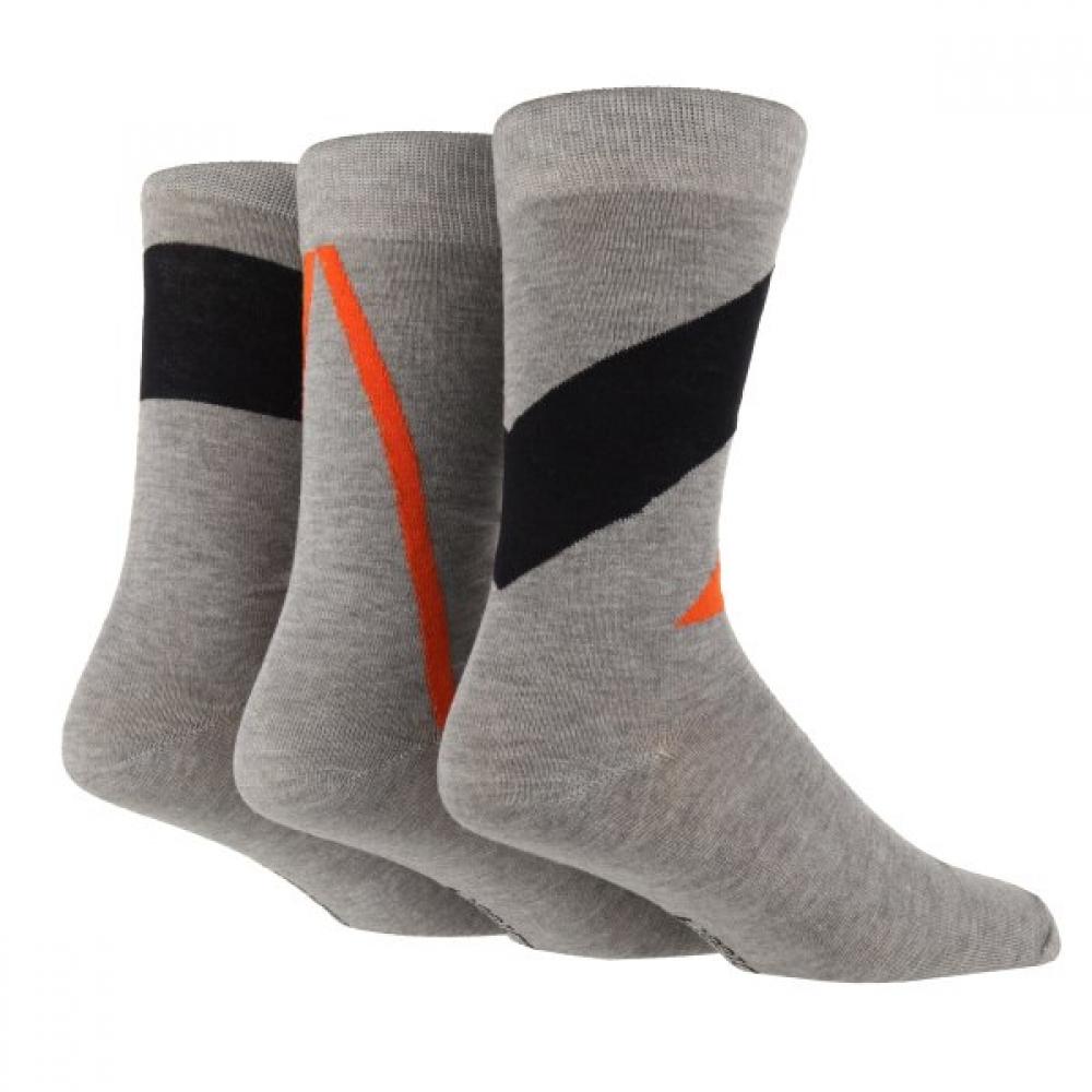 Sock Shop Men S Bamboo Grey Pattern SockS Set Grey