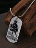 Gift for Male Military Enthusiasts—Stainless Steel Keychain Pendant, Ideal Gift for Men, Couples, Boyfriend, Family & Friends