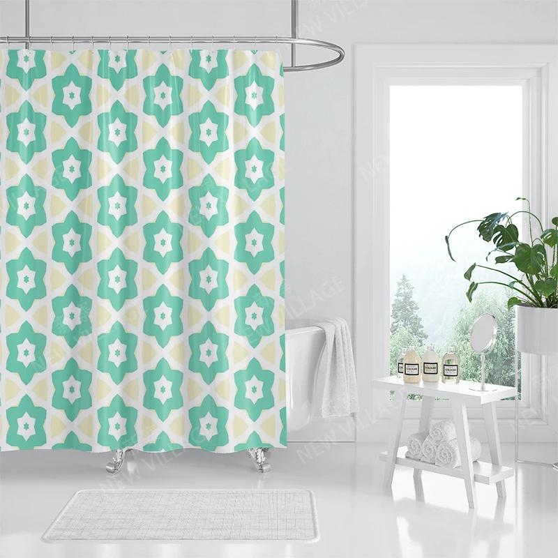 Waterproof Fabric Shower Curtains Bathroom Curtain Accessories Bath Curtain for Shower 180x200 240*200 Boho Decoration Abstract