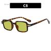 Small Rectangle Sunglasses Women'S Fashion Jelly Color Sun Glasses Summer Uv400