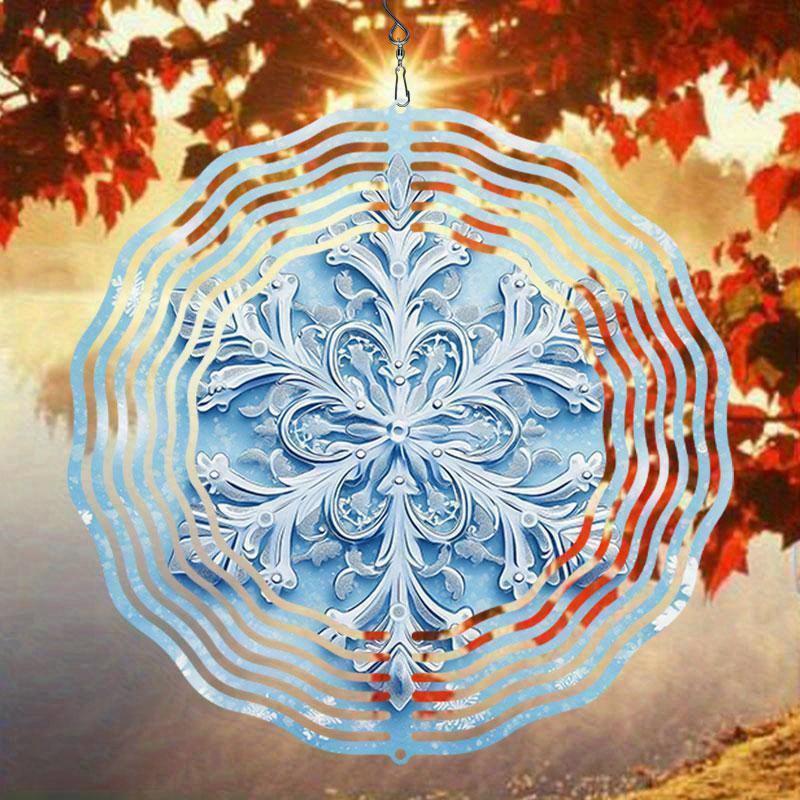 10 Inch Hanging Wind Spinner with 360 Degree Hook for Balcony Garden Decor Spring Summer Outdoor Decoration