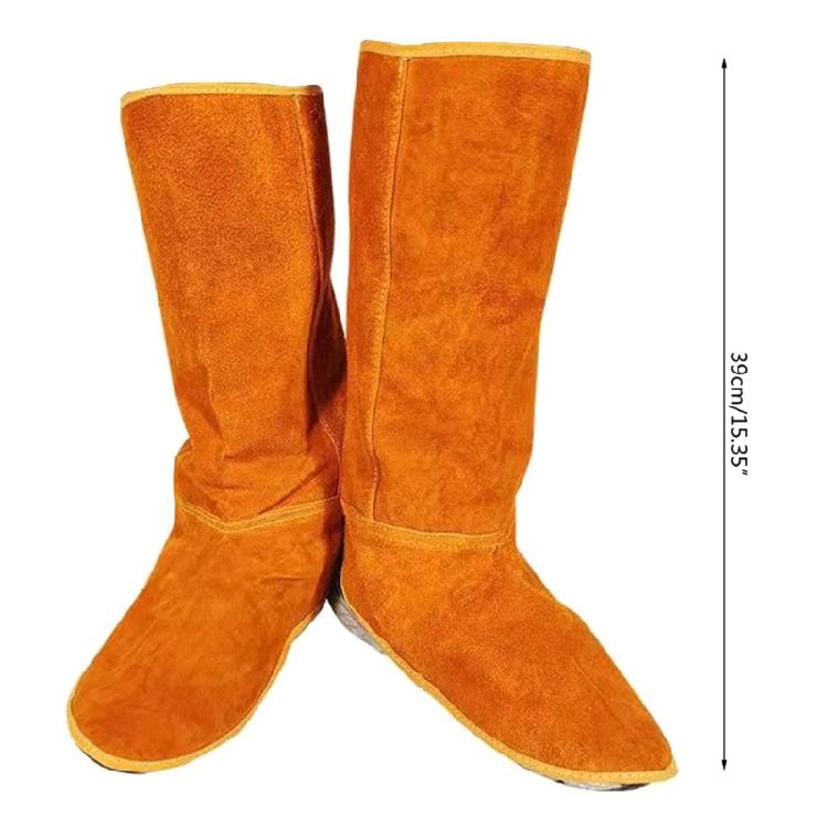 15inch Leather Welding Spats Heat and Abrasion Resistant Welder Protection Tools