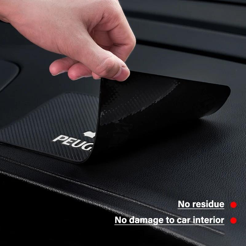 For Peugeot Car Special Phone Non-Slip Pad Dashboard Storage Mat For Peugeot 206 307 308 3008 207 208 407 508 2008 5008 107 106