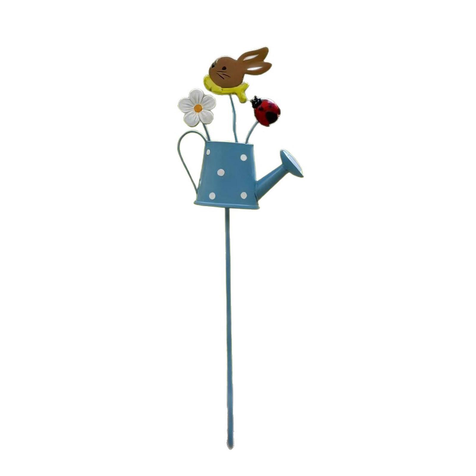 

Retros Styles Metal Garden Stake Intricate Flowers Pattern Artistic Wrought Iron Plant Support Stake Yard Decoration