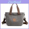 Canvas Tote Bag For Women With Zipper Closure And Interior Pockets For Daily Use