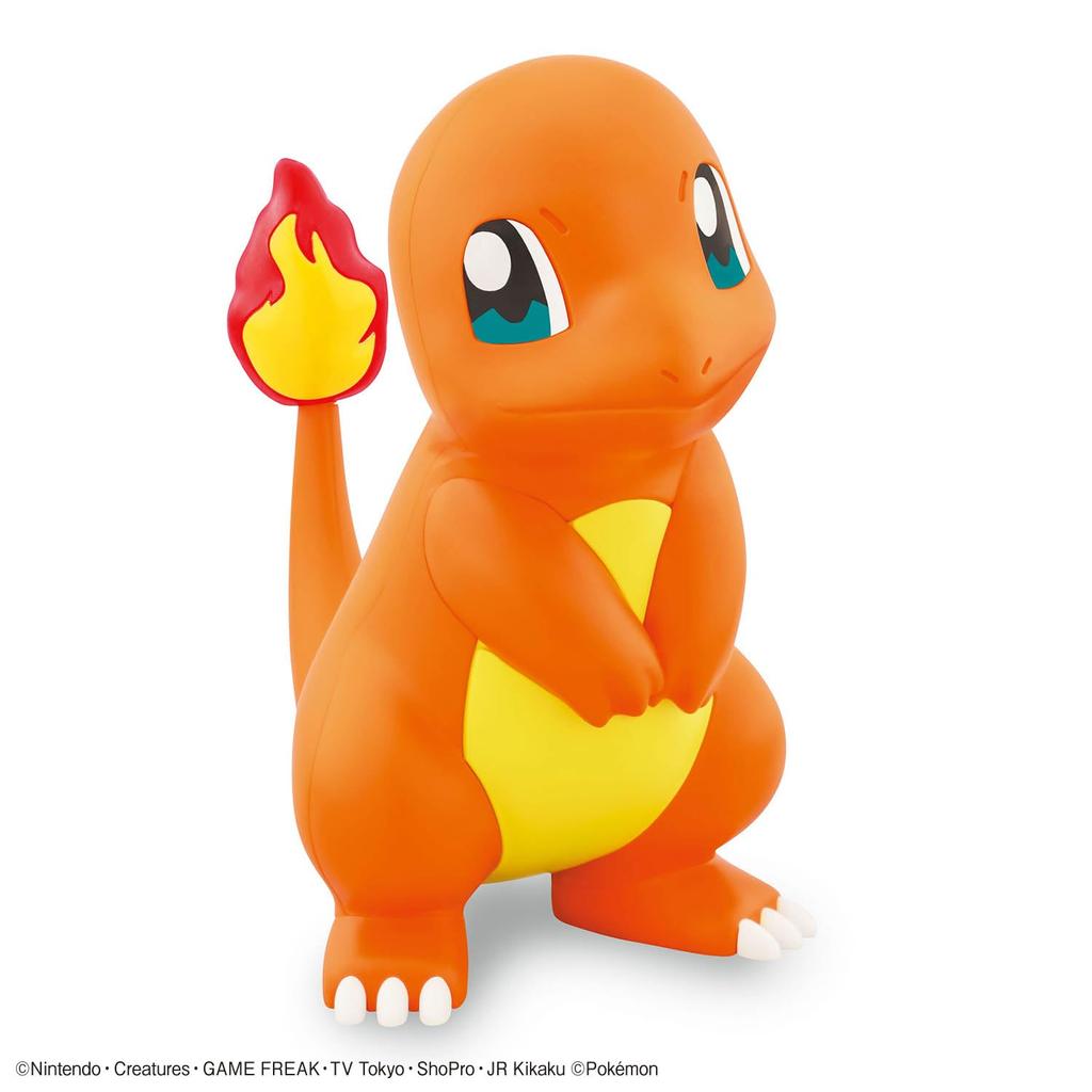 BANDAI SPIRITS Pokemon Plastic Model Collection Quick Charmander Bulbasaur Squirtle Sett Plast Model 11+13+17 & & Fargekodet