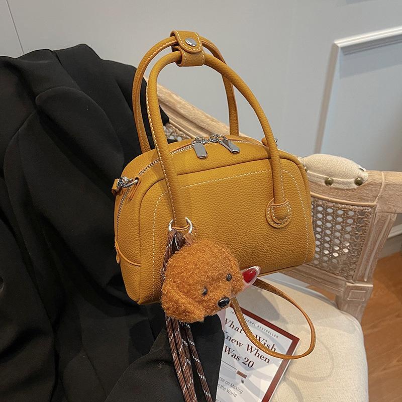 Retro fashion armpit bag women's new Maillard bowling bag new trend literary and casual shoulder bag