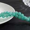 Braccialetto con Perle Rotonde in Giada He Tian Naturale Accessorio per Gioielli Fai da Te