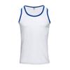 Men Sport Vest Round Neck Sleeveless Block Vest Slim Fit Color Fitness Tops Stretchy Bottoming Tops