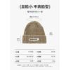 Loose-fitting women's knitted hat for autumn and winter, Korean style, versatile, suitable for large head sizes, makes the face look smaller, warm