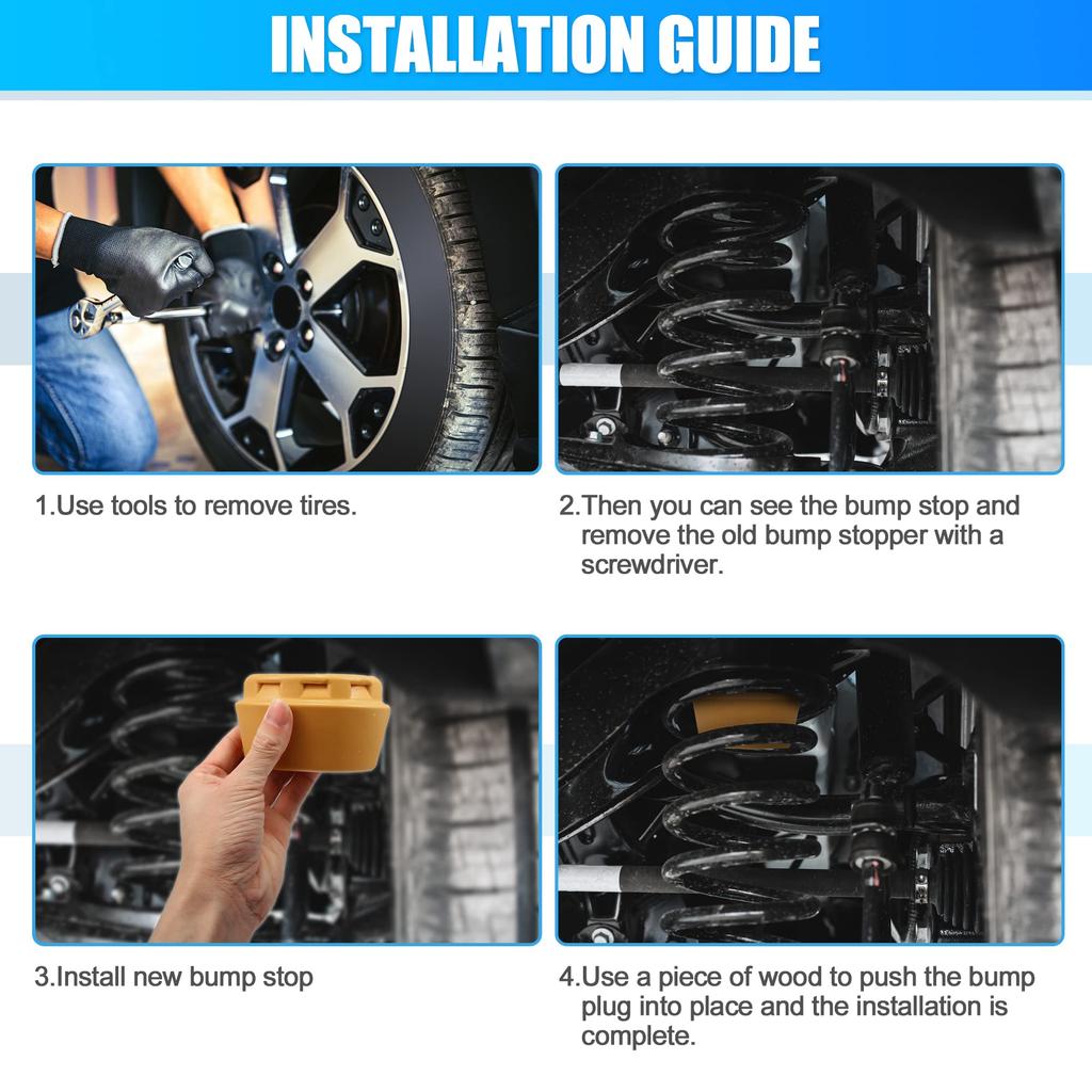 uxcell Car Front Bumper Step Bumper 52088705AB 52088684AB Jeep Compatible with Liberty KJ 2002-2007 4pcs