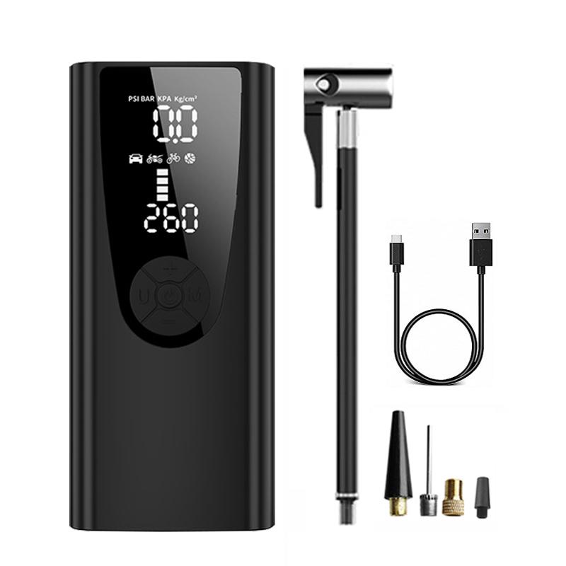 

8000 мАч портативный автомобильный воздушный компрессор 12 В 150 фунтов на кв. дюйм электрический беспроводной насос для накачивания шин для мотоцикла велосипеда лодки авто шарики для шин чёрный