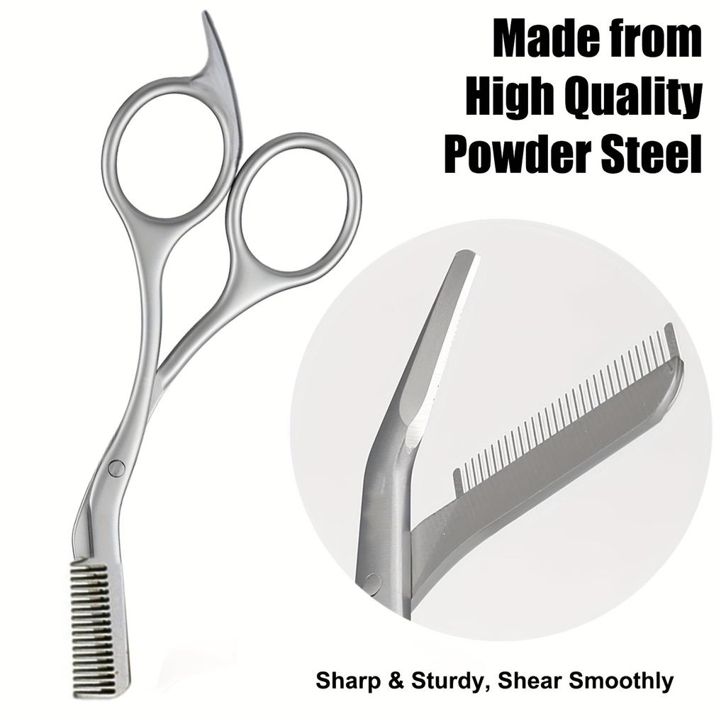 Xiaomi Eyebrow Scissors for Men And Women Makeup Tools One Metal Texture with Comb Eyebrow Razor Beauty Scissors Stainless Steel