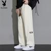 PLAYBOY Men's Loose Fit Straight-Leg Casual Pants