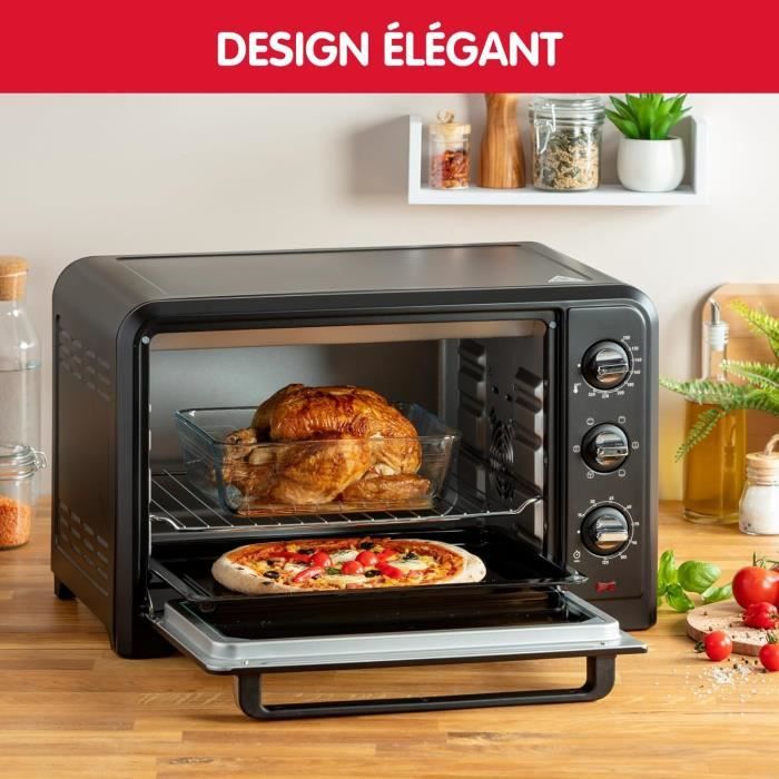 Four électrique - moulinex - optimo ox464811 - 33 l - 6 modes de cuisson - noir