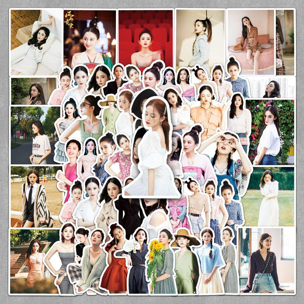 50 Gulina Zha Trendy Star Hand-Painted Stickers for Notebooks, Planners, Suitcases, and More